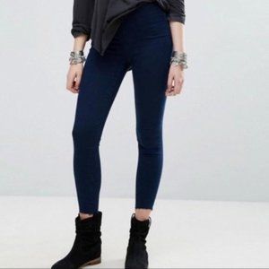 Free People Easy Goes It Denim Jean Leggings